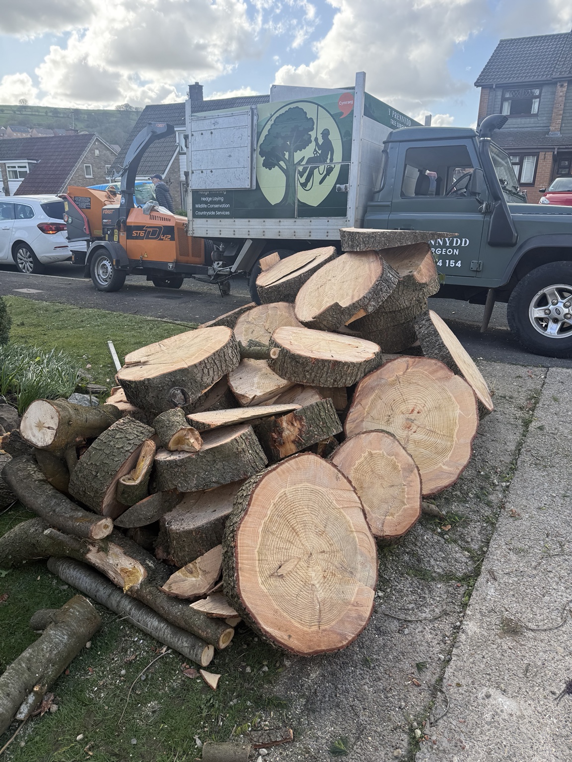 Recent Y Prennydd tree and countryside work in South Wales